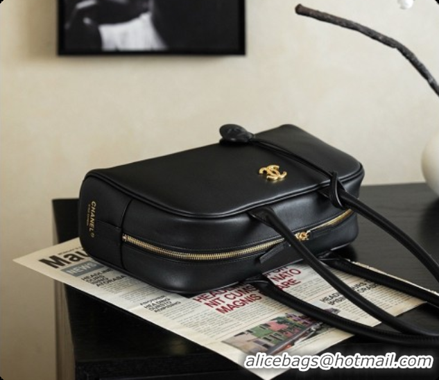 Popular Style Chanel Large Bowling Bag in Calfskin AS6580 CH100938 Black 2026