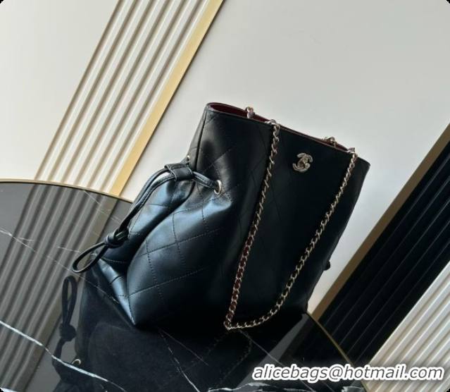Charming Chanel Small Shopping Bag AS6495 Black 2026