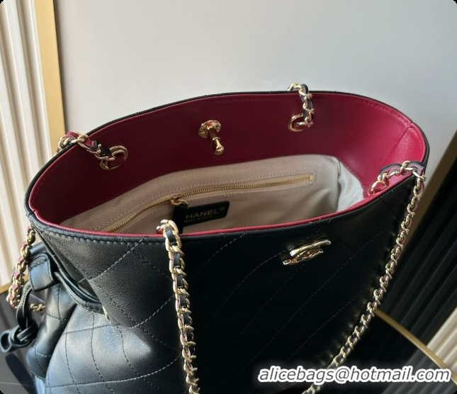 Charming Chanel Small Shopping Bag AS6495 Black 2026