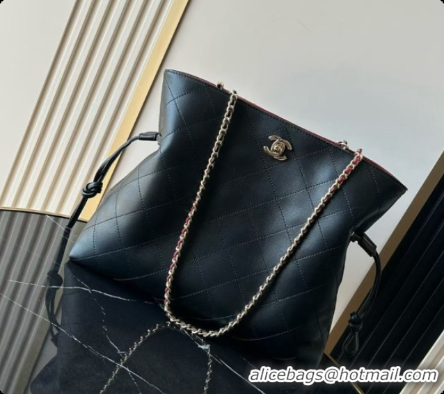 Charming Chanel Small Shopping Bag AS6495 Black 2026