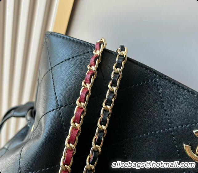 Charming Chanel Small Shopping Bag AS6495 Black 2026