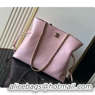 Unique Discount Chanel Small Shopping Bag AS6495 Pink 2026