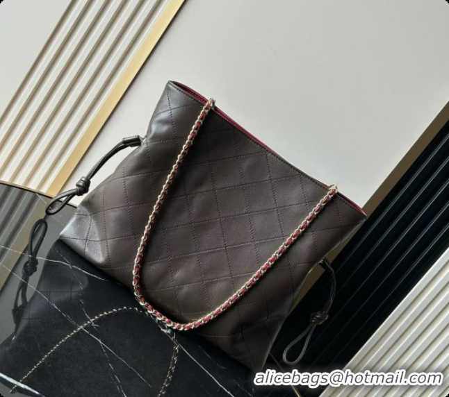 Hot Style Chanel Small Shopping Bag AS6495 Dark Brown 2026