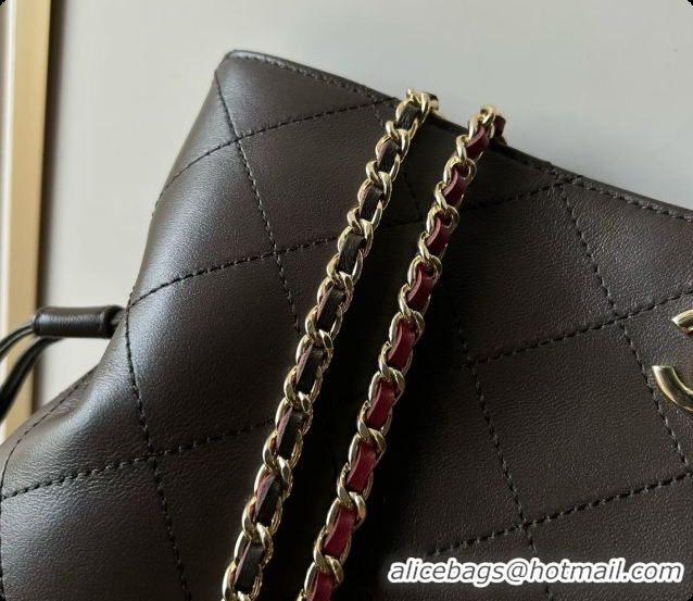 Hot Style Chanel Small Shopping Bag AS6495 Dark Brown 2026