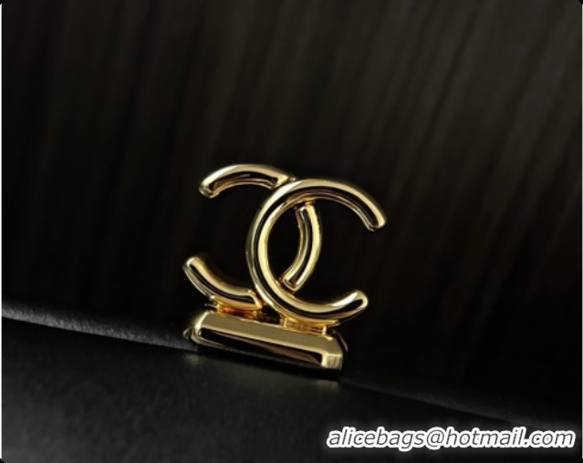 Luxury Chanel Clutch with Leather Strap in Smooth Calfskin AP5360 Black 2026