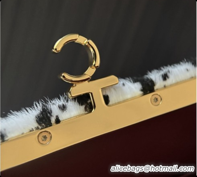 Top Quality Chanel Clutch with Leather Strap in Horse Hair AP5360 Black/White 2026