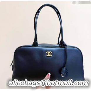 Luxury Chanel Large Bowling Bag in Smooth Calfskin AS6211 Black 2026