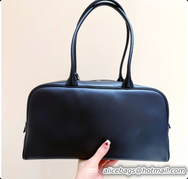 Luxury Chanel Large Bowling Bag in Smooth Calfskin AS6211 Black 2026