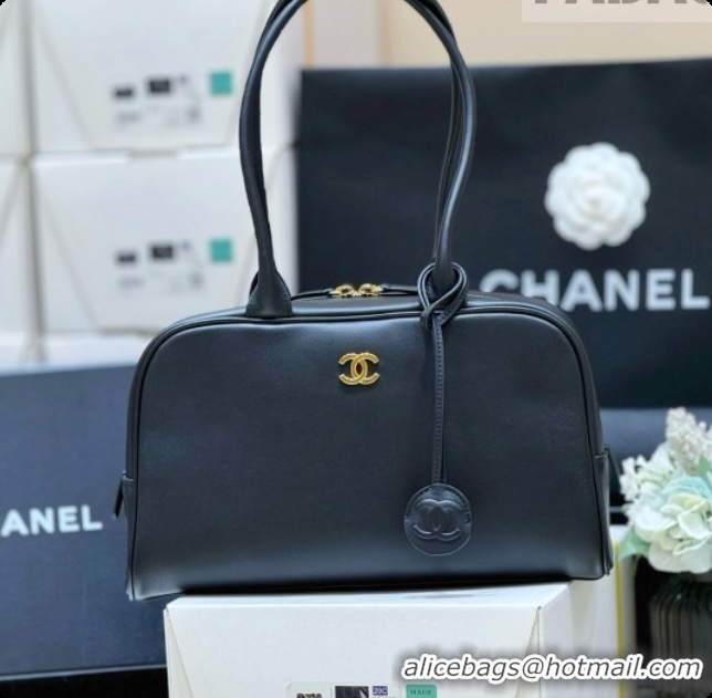 Super Quality Chanel Large Bowling Bag in Calfskin AS6580 Black 2026