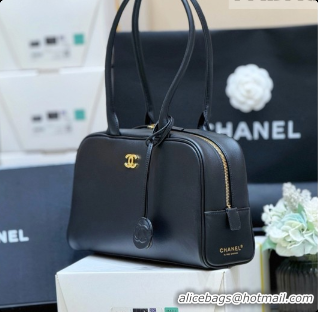 Super Quality Chanel Large Bowling Bag in Calfskin AS6580 Black 2026