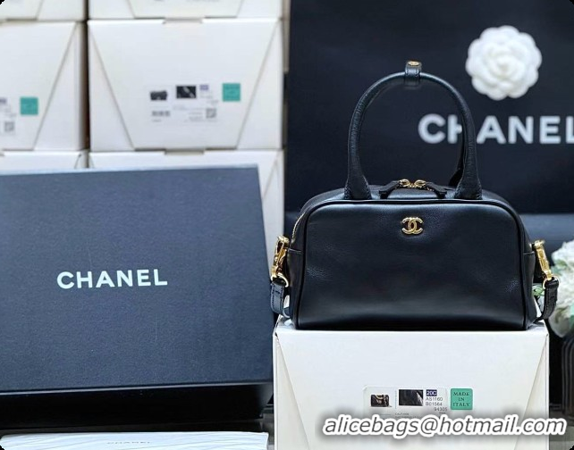 Buy Discount Chanel Clutch with Leather Strap in Calfskin AP5528 Black 2026