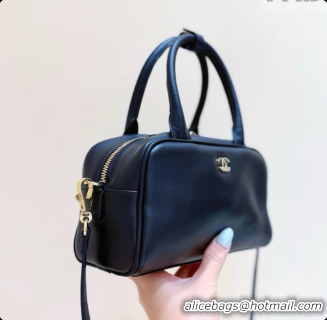 Buy Discount Chanel Clutch with Leather Strap in Calfskin AP5528 Black 2026