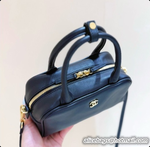 Buy Discount Chanel Clutch with Leather Strap in Calfskin AP5528 Black 2026
