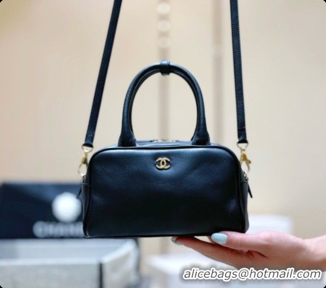 Buy Discount Chanel Clutch with Leather Strap in Calfskin AP5528 Black 2026