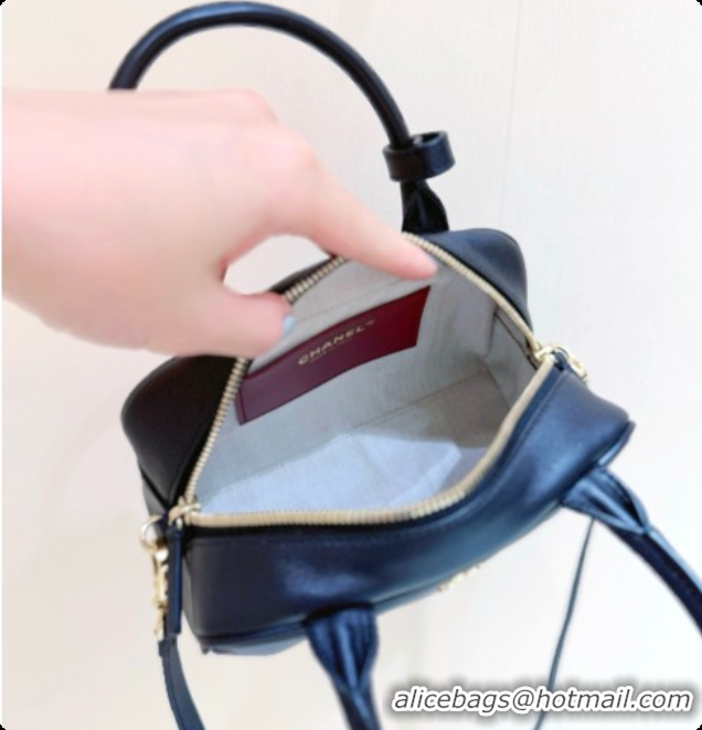 Buy Discount Chanel Clutch with Leather Strap in Calfskin AP5528 Black 2026