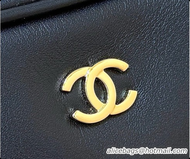 Buy Discount Chanel Clutch with Leather Strap in Calfskin AP5528 Black 2026