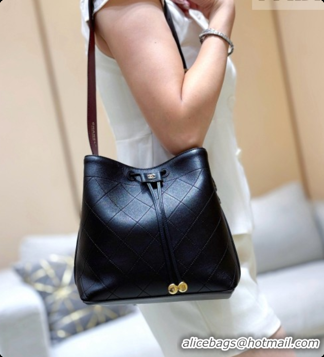 Affordable Price Chanel Small Bucket Bag AS6584 Black 2026