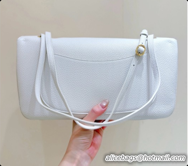 Design Discount Chanel Small Maxi Flap Bag in Grained Calfskin AS6231 White 2026