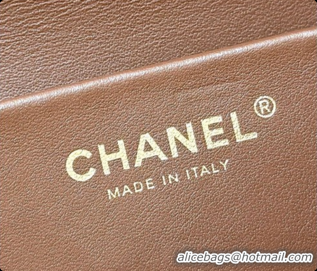 Discount Chanel Small Maxi Flap Bag in Suede Calfskin AS6231 Brown 2026