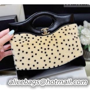 Good Quality Chanel 31 Mini Shopping Bag AS4133 Beige/Black 2026
