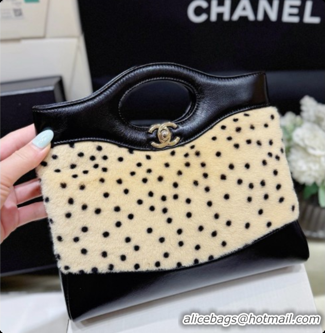 Good Quality Chanel 31 Mini Shopping Bag AS4133 Beige/Black 2026
