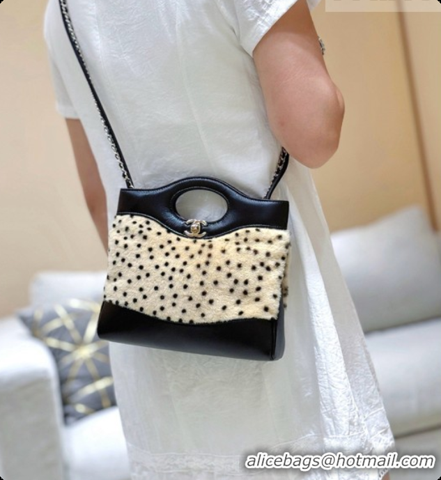 Good Quality Chanel 31 Mini Shopping Bag AS4133 Beige/Black 2026