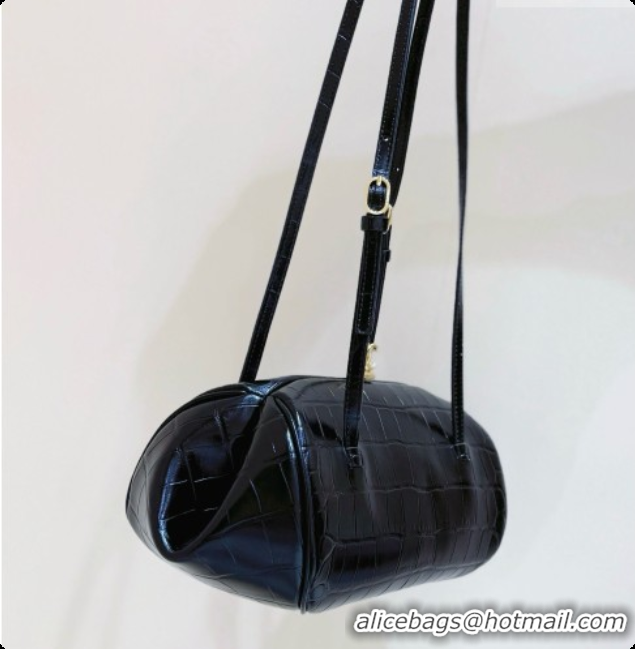 Most Popular Chanel Clutch with Leather Strap in Black Crocodile Embossed Calfskin AP5360 2026