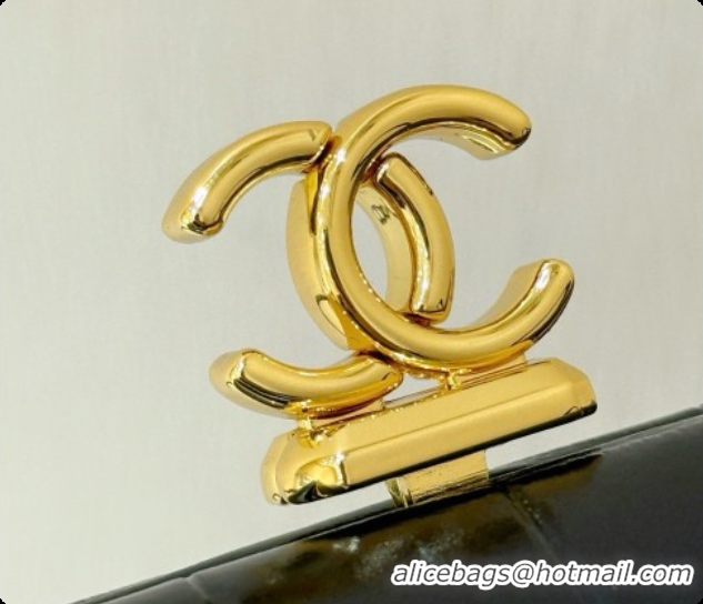 Most Popular Chanel Clutch with Leather Strap in Black Crocodile Embossed Calfskin AP5360 2026