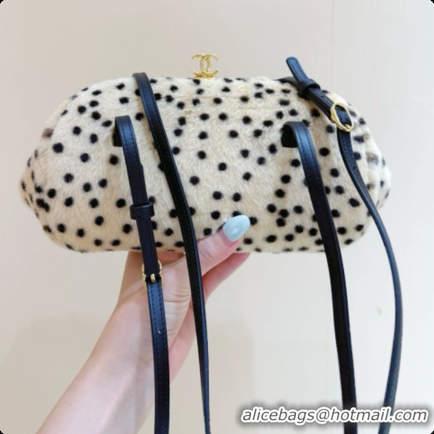 New Style Chanel Clutch with Leather Strap AP5360 Beige 2026