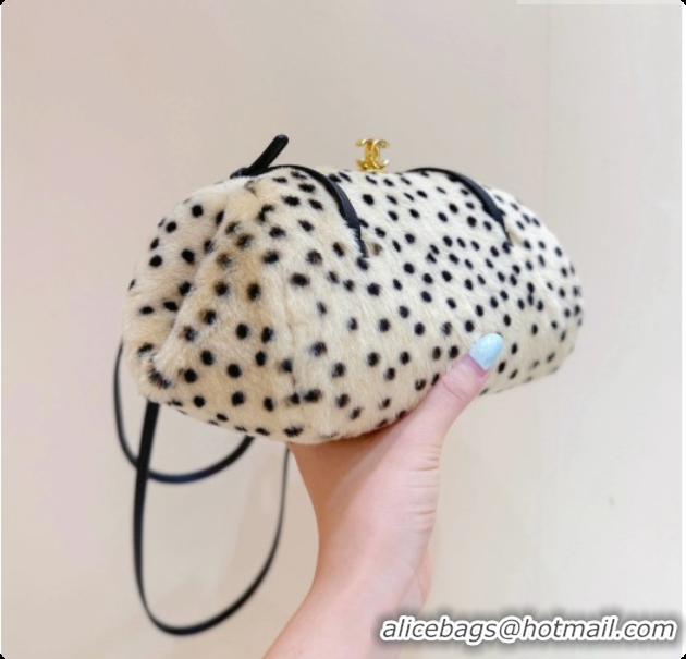 New Style Chanel Clutch with Leather Strap AP5360 Beige 2026
