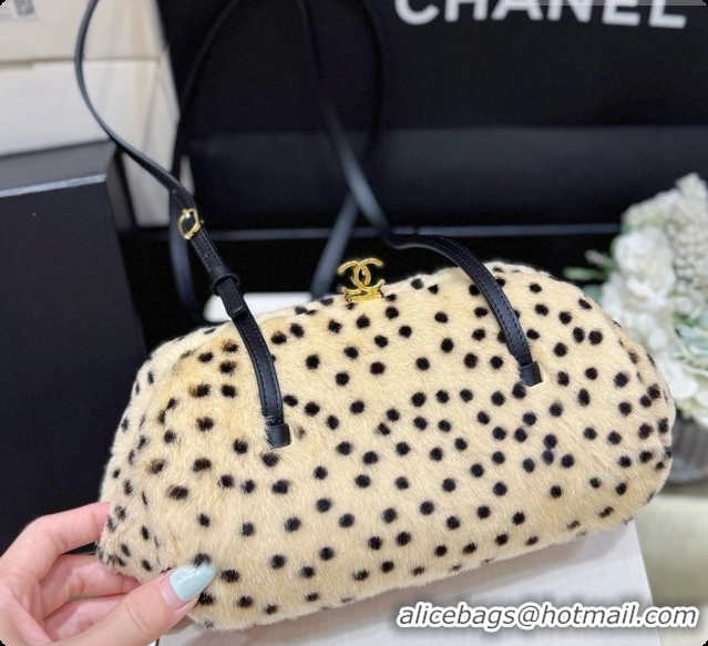 New Style Chanel Clutch with Leather Strap AP5360 Beige 2026