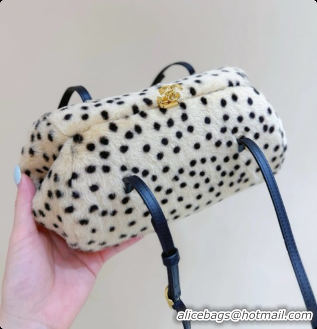 New Style Chanel Clutch with Leather Strap AP5360 Beige 2026