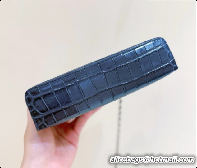 Top Quality Chanel Vanity with Chain in Crocodile Embossed Calfskin AP5346 Dark Grey 2026