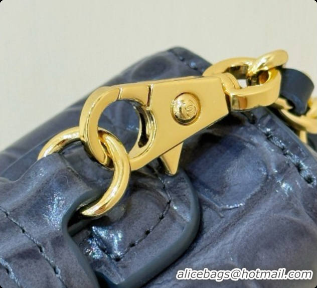 Top Quality Chanel Vanity with Chain in Crocodile Embossed Calfskin AP5346 Dark Grey 2026