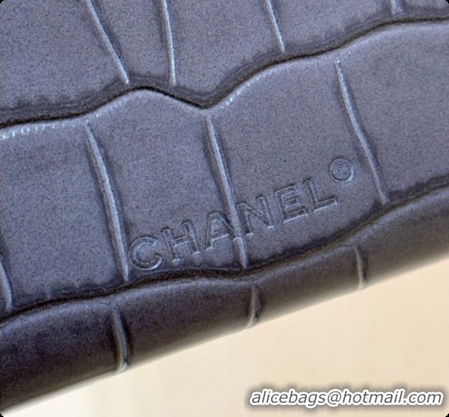 Top Quality Chanel Vanity with Chain in Crocodile Embossed Calfskin AP5346 Dark Grey 2026