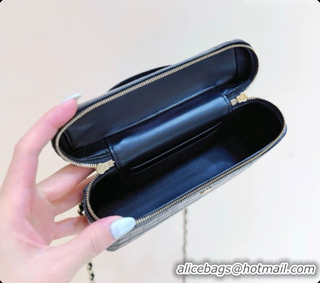 Buy Duplicate Chanel Vanity with Chain in Crocodile Embossed Calfskin AP5346 Black 2026