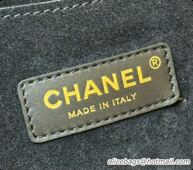 Cute Chanel Shopping Bag in Grained Calfskin AS6090 Black 2026