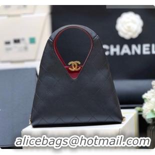 Low Cost Chanel Calfskin Tote Bag AS6392 Black 2026