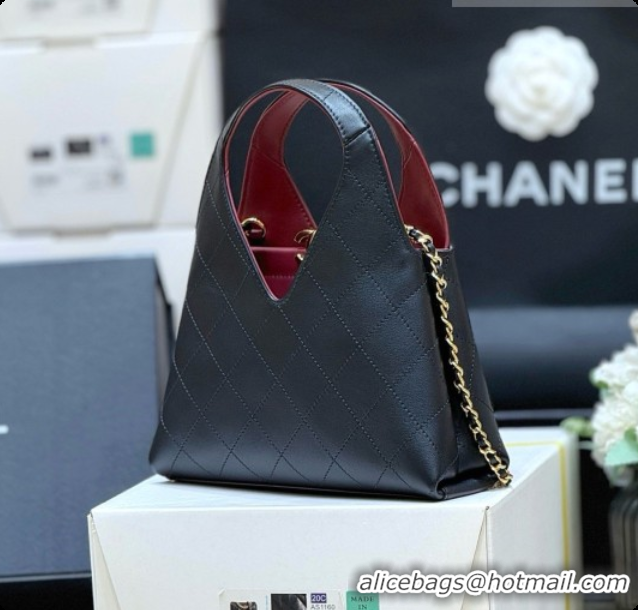 Low Cost Chanel Calfskin Tote Bag AS6392 Black 2026