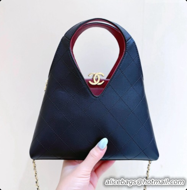 Low Cost Chanel Calfskin Tote Bag AS6392 Black 2026