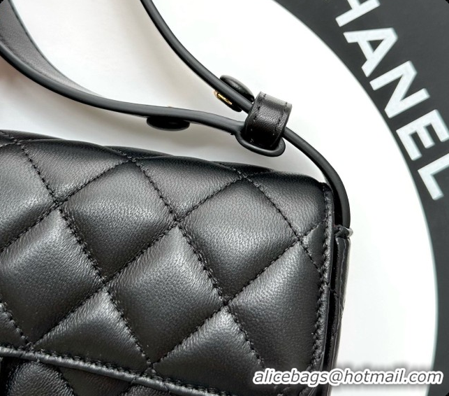 Grade Quality Chanel Flap Bag in Black Lambskin Leather 2026 AS6577
