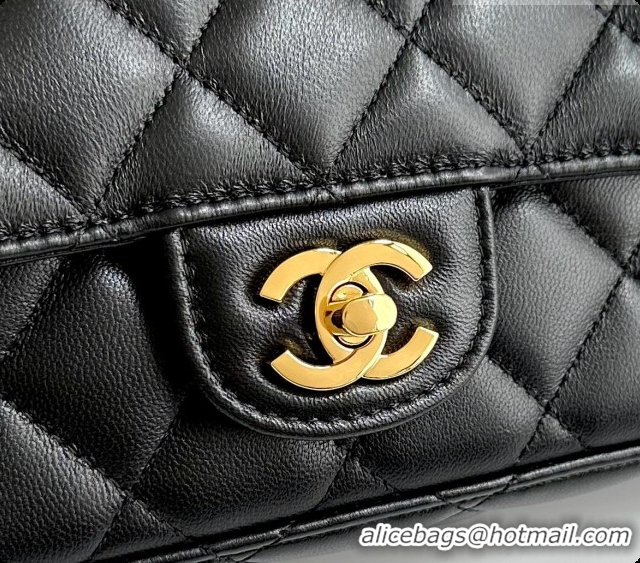 Grade Quality Chanel Flap Bag in Black Lambskin Leather 2026 AS6577