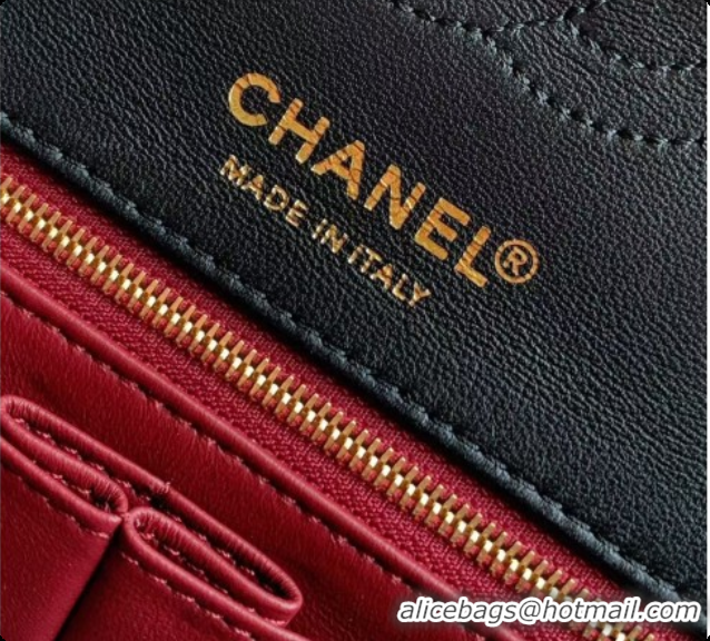 Good Looking Chanel Small Flap Bag in Patinated Lambskin AS6498 Black 2026