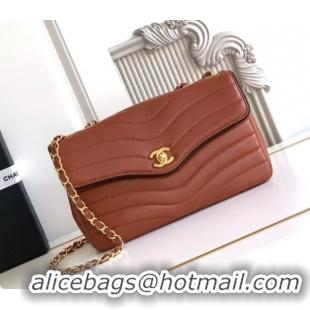 Low Price Chanel Flap Bag in Patinated Lambskin AS6497 Brown 2026