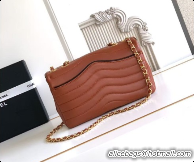 Low Price Chanel Flap Bag in Patinated Lambskin AS6497 Brown 2026