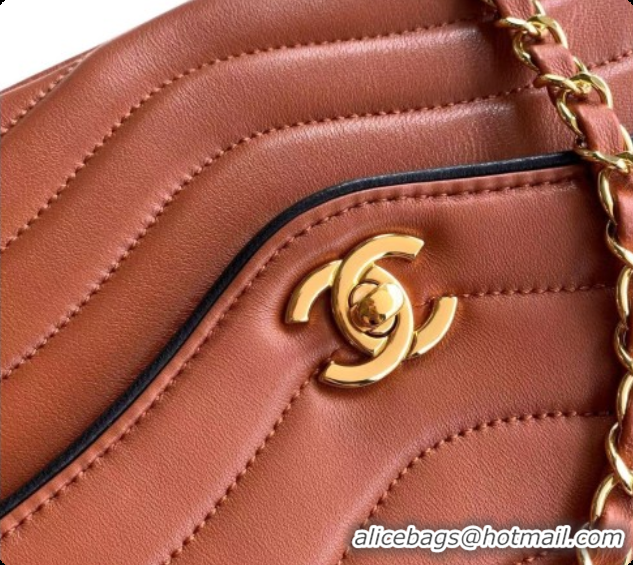 Low Price Chanel Flap Bag in Patinated Lambskin AS6497 Brown 2026