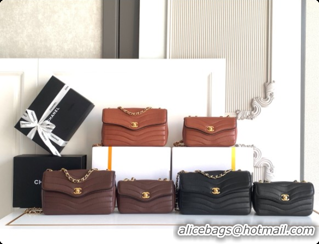 Low Price Chanel Flap Bag in Patinated Lambskin AS6497 Brown 2026