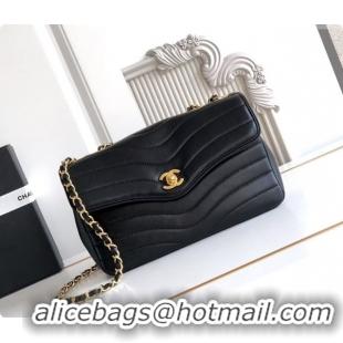 Luxurious Chanel Flap Bag in Patinated Lambskin AS6497 Black 2026
