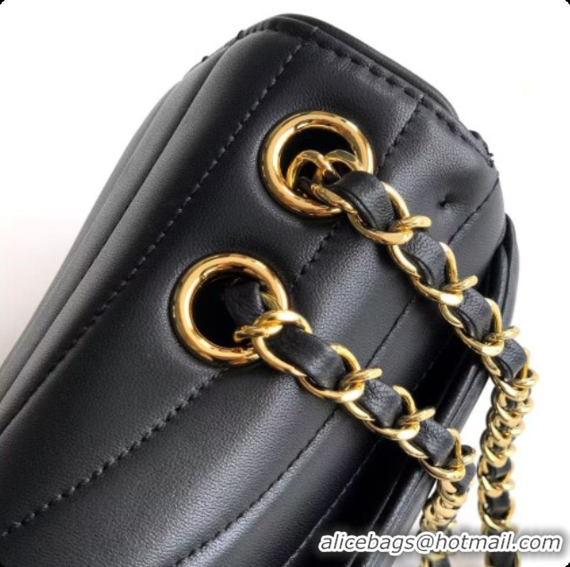Luxurious Chanel Flap Bag in Patinated Lambskin AS6497 Black 2026
