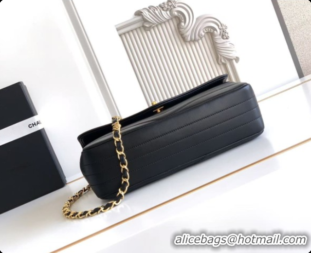Luxurious Chanel Flap Bag in Patinated Lambskin AS6497 Black 2026